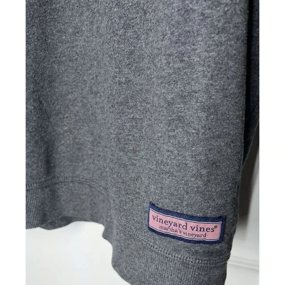 Vineyard Vines Shep & Ian 1/4 Zip Pullover Gray Fleece Sweater Men’s Size Small